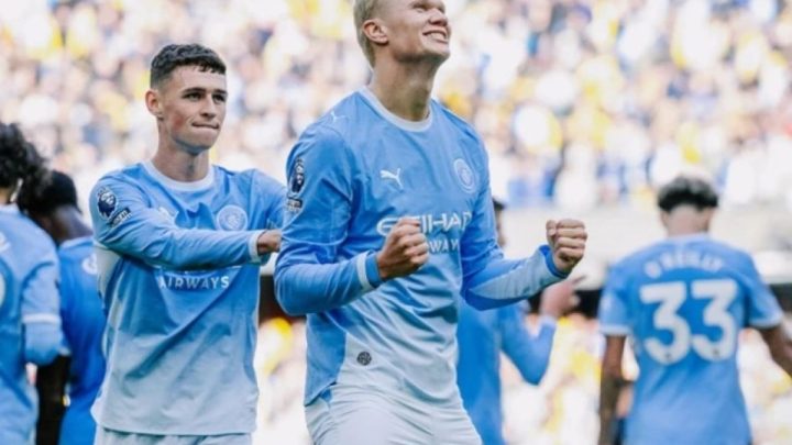 Dua gol Erling Haaland bantu Manchester City menang 3-2 atas Ipswich