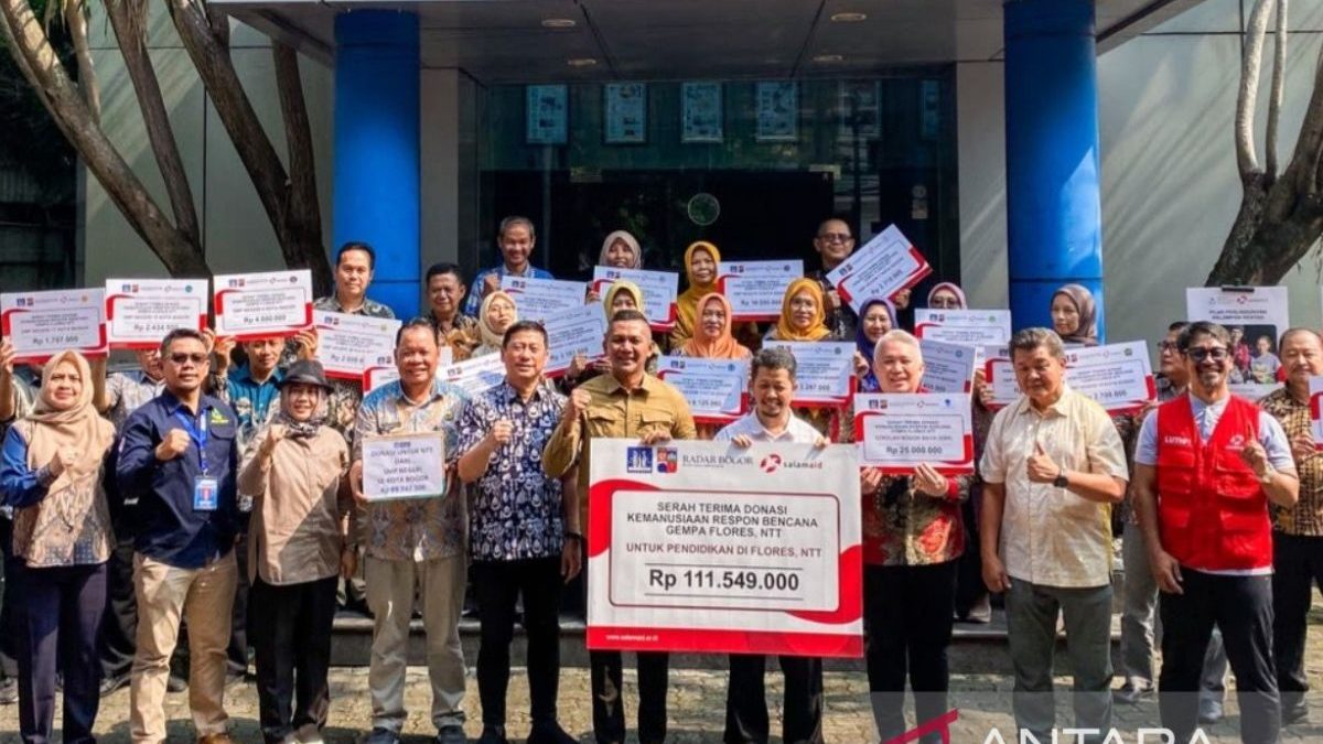 Kota Bogor salurkan Rp111,5 juta untuk pendidikan korban gempa NTT
