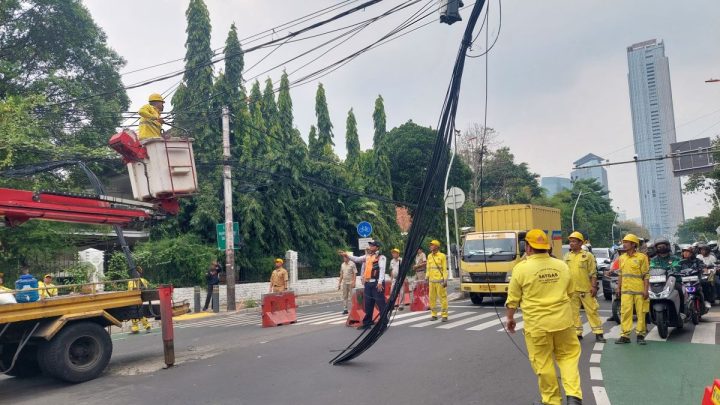 Bina Marga Jakpus targetkan penataan kabel udara sepanjang lima km