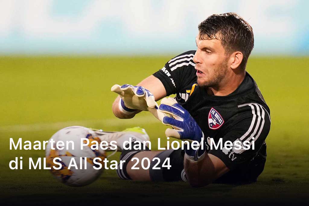 Maarten Paes dan Lionel Messi di MLS All Star 2024