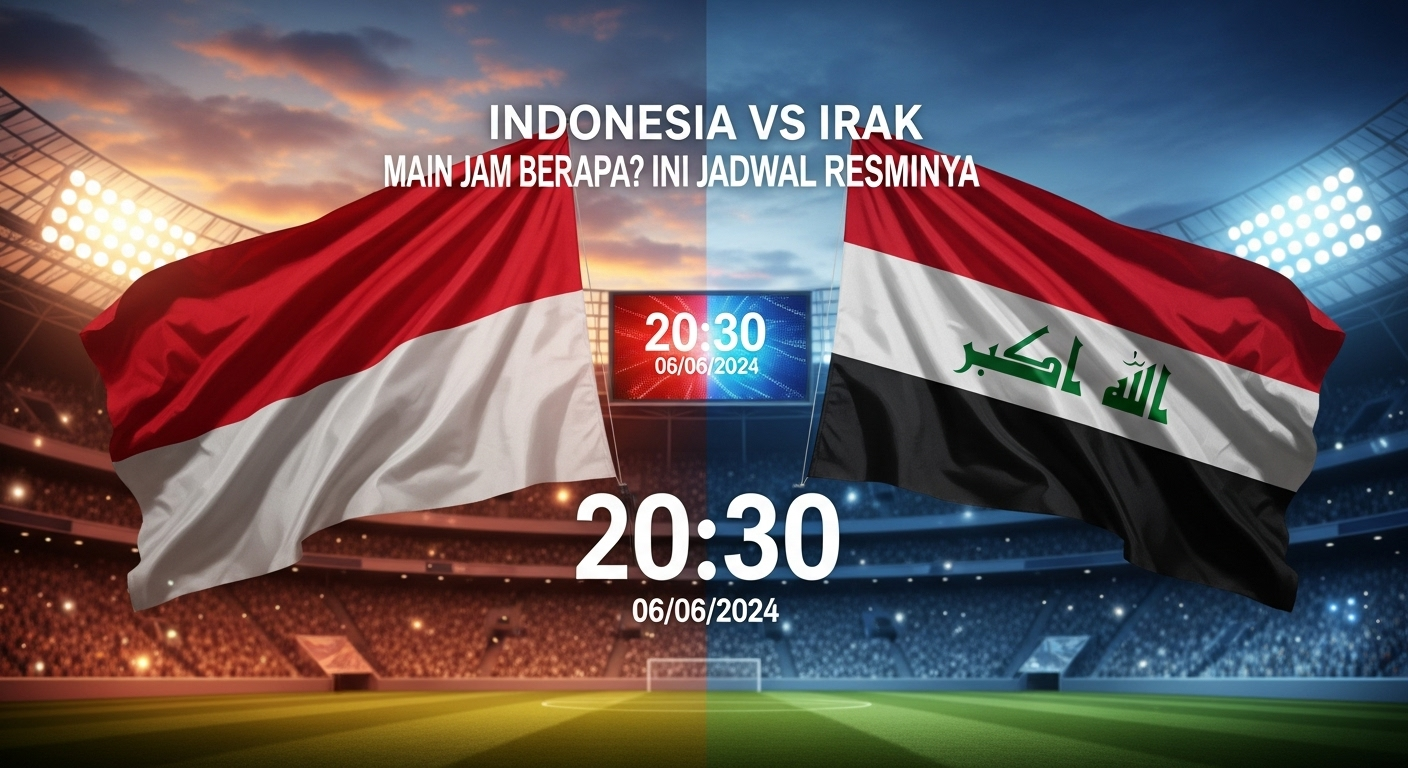 Indonesia vs Irak Main Jam Berapa? Ini Jadwal Resminya