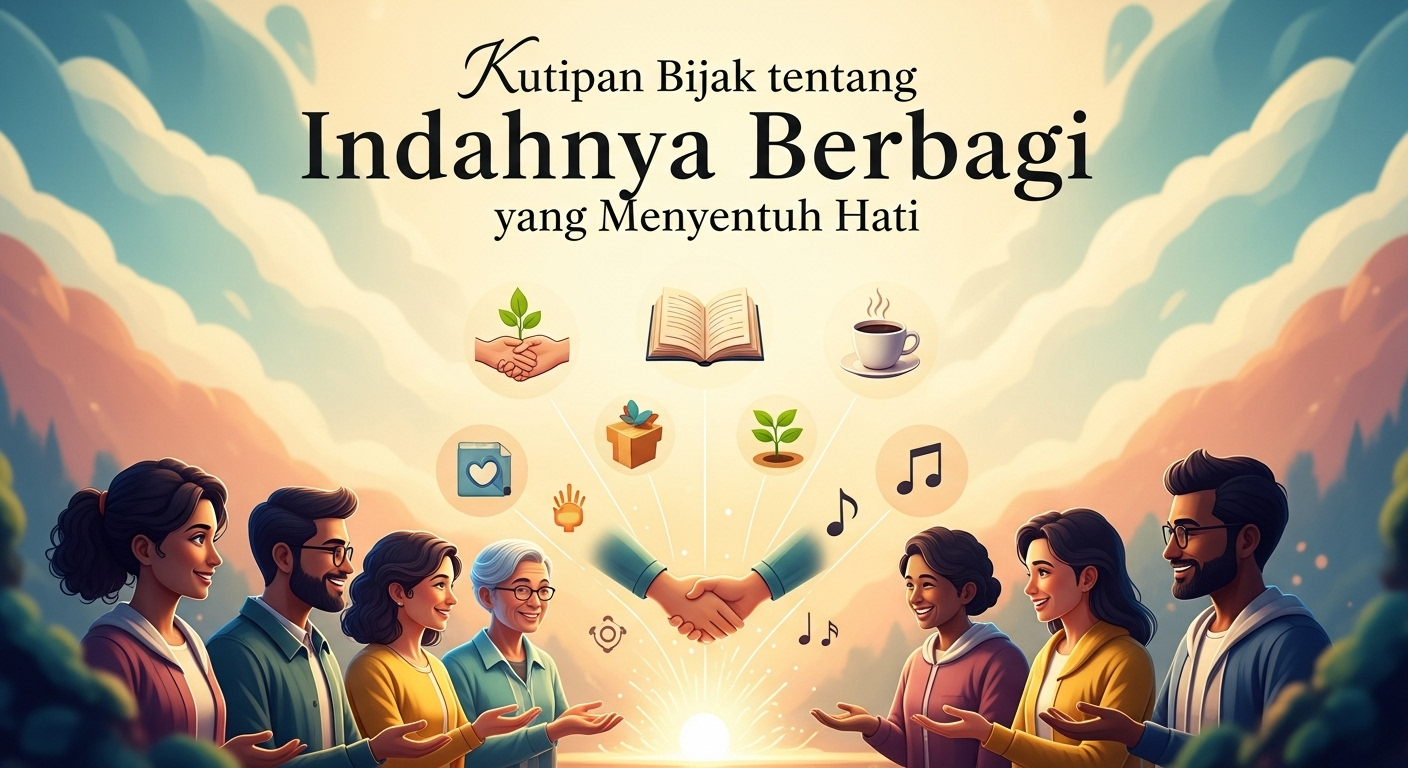 Kutipan Bijak tentang Indahnya Berbagi yang Menyentuh Hati
