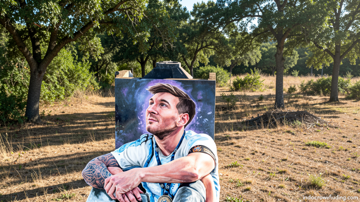 Fans Messi berikan penghormatan untuk mendiang sang ayah