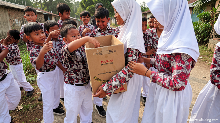 Siswa SDN Kauman 07 Batang Galang Dana untuk Korban Gempa NTT