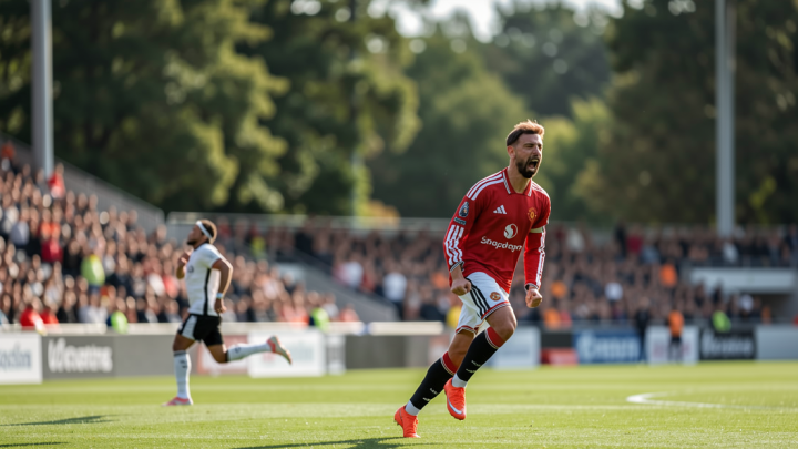 Bruno hattrick, MU raih kemenangan pertama setelah hajar Ipswich 5-2