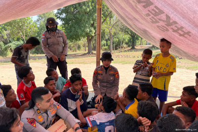 Mahasiswa STIK Lemdiklat Polri salurkan bantuan untuk korban gempa NTT