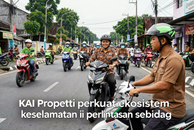 KAI Properti perkuat ekosistem keselamatan di perlintasan sebidang