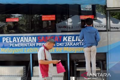 Gerai Samsat Keliling tersedia di 14 wilayah pada Senin