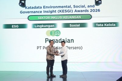 Kinerja ESG di atas rata-rata sektor, Pegadaian raih empat KESGI Award 2026