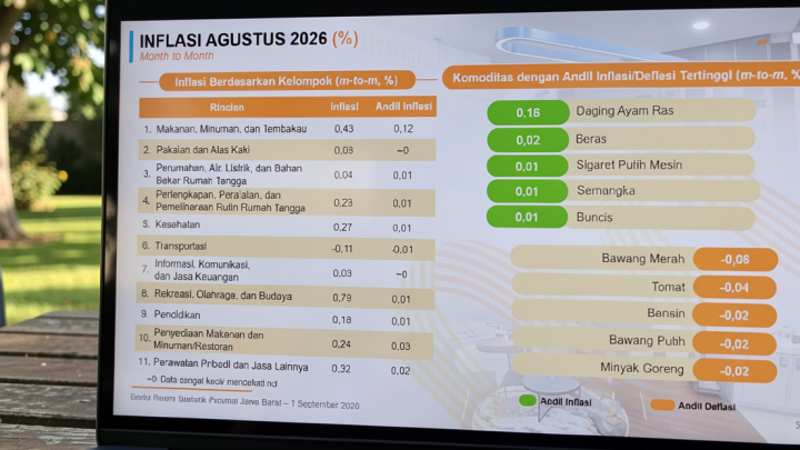 Melimpahnya bawang-tomat tahan inflasi Jabar Agustus 2026 0,21 persen